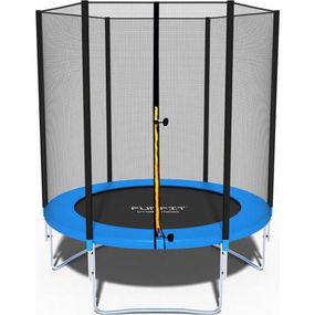 Батут Funfit 6ft (183см) синій з зовнішньою сіткою