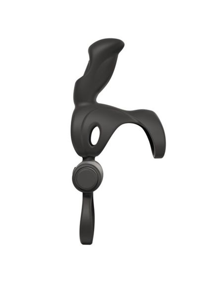 Вибро-насадка на пенис и мошонку Adrien Lastic Spartacus R черная sexstyle | Зображення 2