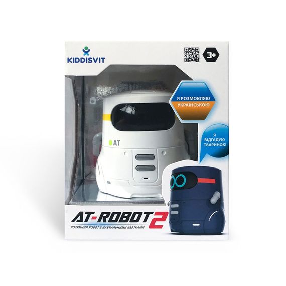 Умный робот с обучающими карточками AT-ROBOT 2 AT002-01-UKR сенсорное управление | Зображення 5