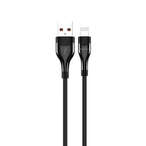 USB кабель Kaku KSC-223 USB - Lightning 1.2m з підсвічуванням - Black