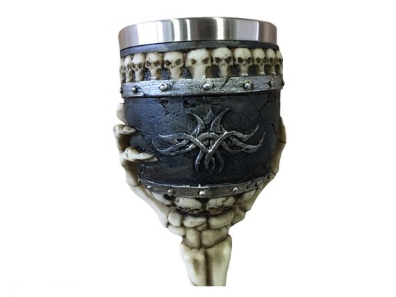 Бокал для Вина Кружка Чашка Череп Рука с Черепами Игра Престолов Game Of Thrones Кубок Готика Подарок | Зображення 4
