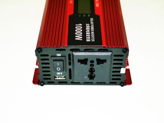 Преобразователь 12V-220V 1000W Инвертор напряжения с LCD дисплеем | Зображення 3