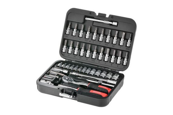 Набор инструмента Intertool - 1/4" 46 ед. Storm (ET-8046)