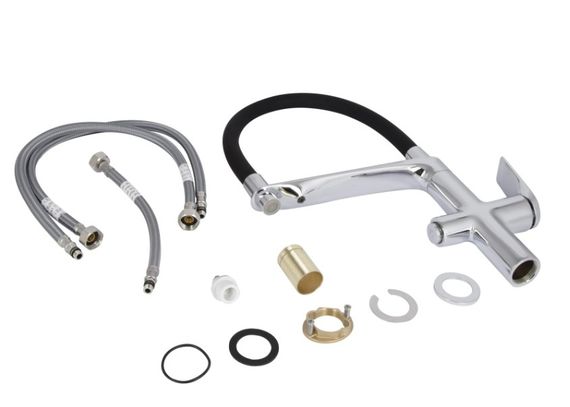 Змішувач для кухні Qtap Vlasta New з гнучким виливом з підключенням для питної води QTVLA364CRM45648 | Зображення 7