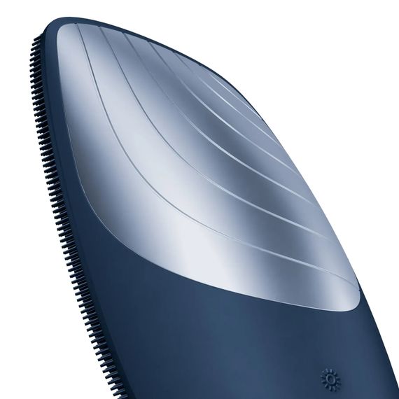 Електронна звукова термо щітка для обличчя GESKE Sonic Thermo Facial Brush 6в1 gray, Синій | Зображення 4