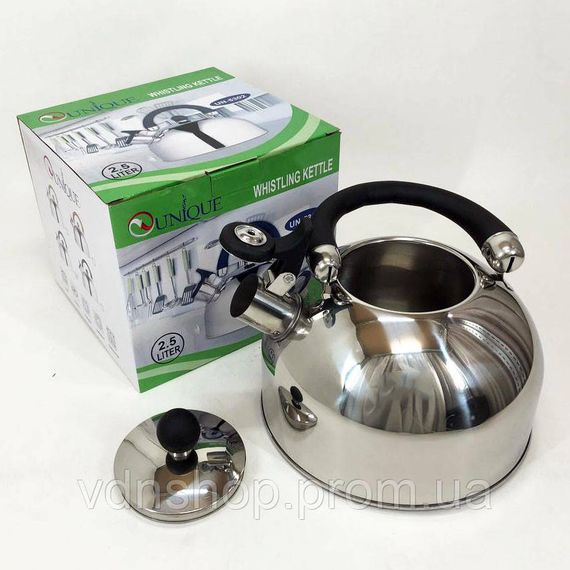 Чайник газовый нержавейка, Чайник с одинарным дном, Чайник со свистком для дома для воды на газ RX-27 | Зображення 4