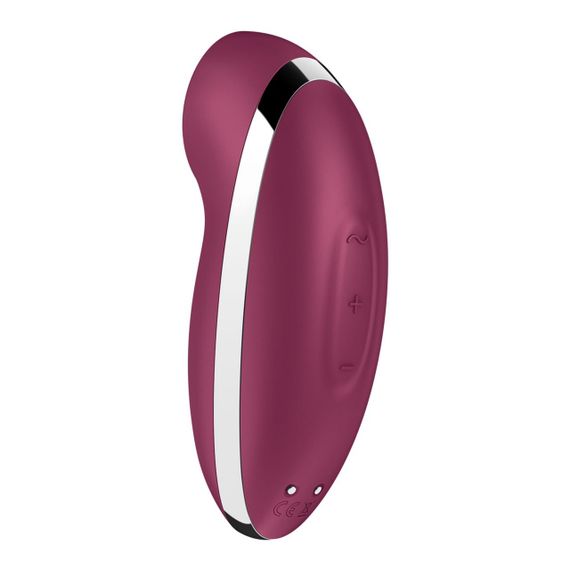 Вібростимулятор-пульсатор Satisfyer Tap & Climax 2 Red, ефект постукування пальцем Sex Aura | Зображення 4
