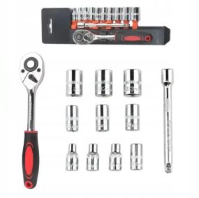 Набір торцевих головок з тріскачкою  Ultra (12 шт.) 1/4"