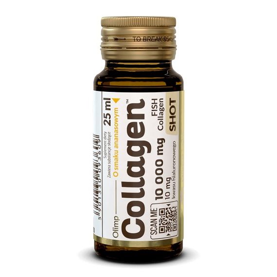 Хондропротектор (для спорта) Olimp Nutrition Collagen 10000 mg Shot БЛОК СТЕКЛО 9 х 25 ml Pineapple | Зображення 1