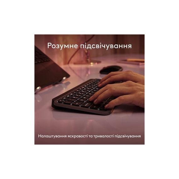 Клавіатура Logitech MX Keys Mini для MAC Wireless UA Space Grey (920-012652) | Зображення 8