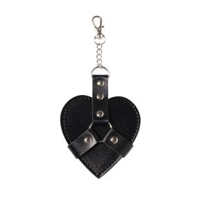 Брелок на карабине для ключей Art of Sex Chained Heart, Черный sexstyle