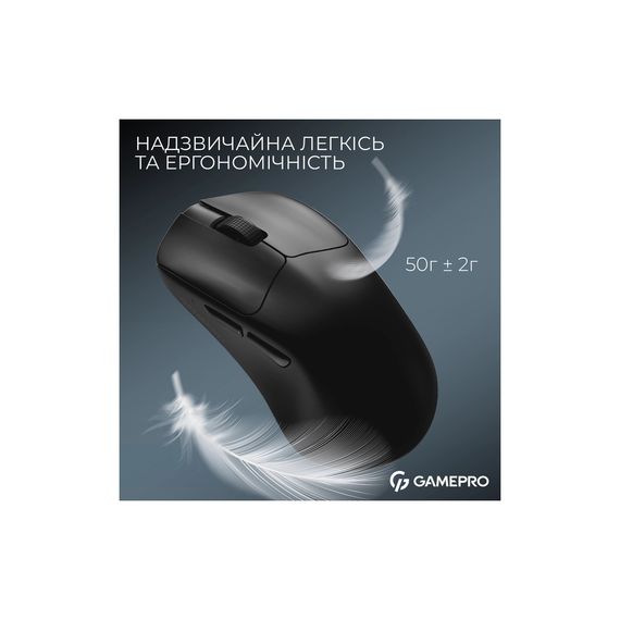 Мишка GamePro Asgard Surt Wireless/Bluetooth/USB Black (GM017B) | Зображення 5
