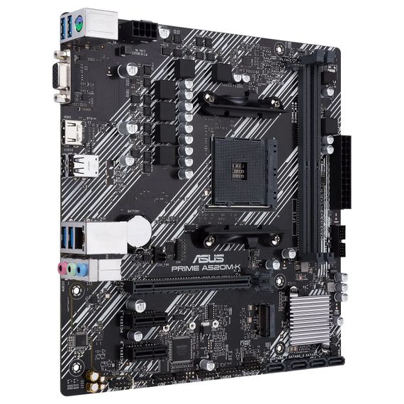 Материнcкая плата ASUS PRIME A520M-K sAM4 A520 2xDDR4 HDMI D-Sub mATX 90MB1500-M0EAY0 | Зображення 1