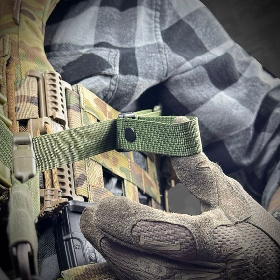 Ремінь збройовий RAGNAROK триточковий з широким наплічником "KRAKEN" carbine Олива | Зображення 6
