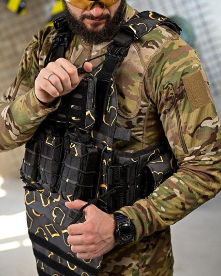 Плитоноска 4 быстрых сброса с напашником NETFLIX FIX ПП4638 | Зображення 5