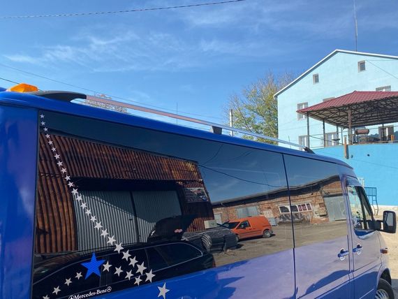 Рейлінги DD (2 шт., алюм) 265 см, Чорний мат для Citroen Jumper 2007-2024 та рр