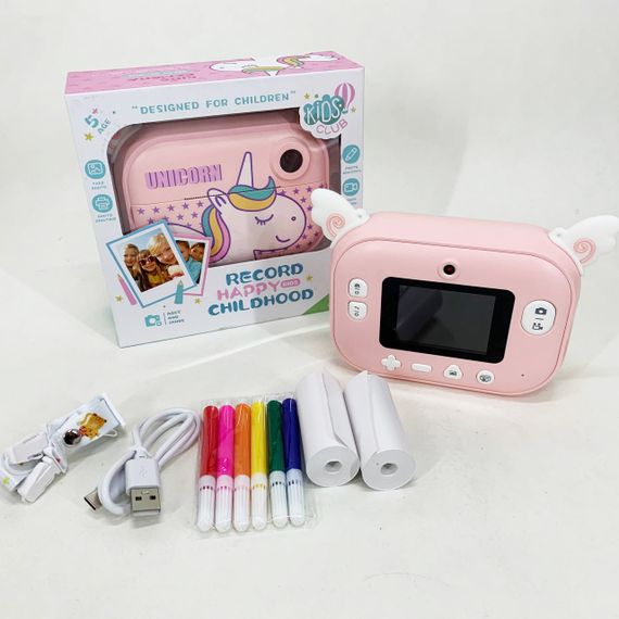 Дитяча цифрова камера з моментальним друком YT008 PINK | Зображення 6
