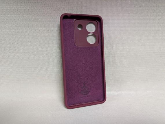 Чохол для Poco M7 Pro / Поко М7 Про, Lakshmi, з логотипом, м'який, протиударний, софт тач, бордовий | Зображення 1