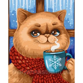 Картина за номерами "Зимовий аромат" @POLLYPOP92 11531-AC 40x50 см