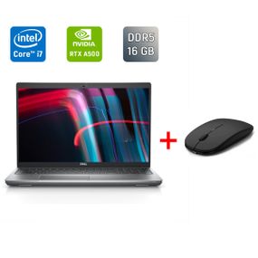 Мобільна робоча станція Dell Precision 3570 / 15.6" (1920x1080) IPS / Intel Core i7-1265U (10 (12) ядер по 3.6 - 4.8 GHz) / 16 GB DDR5 / 512 GB SSD / nVidia RTX A500, 4 GB GDDR6, 64-bit / WebCam / TouchID б/в + Подарунок Бездротова миша / USB