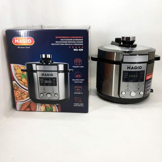 Мультиварка пароварка скороварка качественная MAGIO MG-429 1200 Вт 5 л, Мультиварка пароварка 5 л NQ-94 | Зображення 3