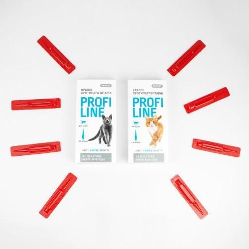Капли Provet Profiline для котів 4-8 кг, 4 піпетки по 1,0 мл (інсектоакарицид) | Зображення 2