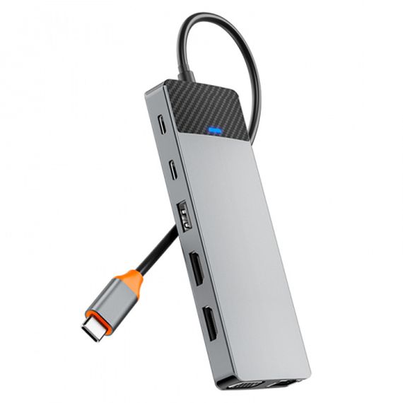 Переходник HUB WIWU Linker Series 12 in 1 Pro Grey | Зображення 1