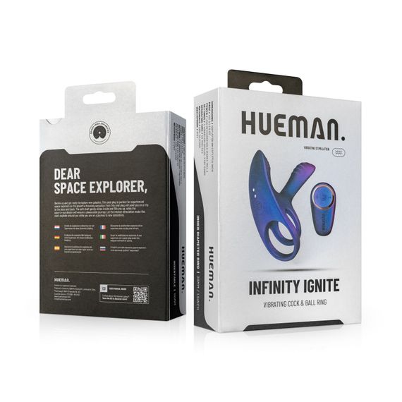 Ерекційне віброкільце Hueman - Infinity Ignite Vibrating Cock Ring | Зображення 8
