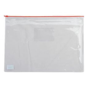 Папка на молнии Buromax А4, plastic zipper red (BM.3946-05) - Топ Продаж!