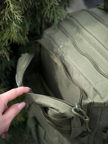 Тактичний рюкзак військовий олива з прапором Сша Olive Usa штурмовий армійський рюкзак 45Л | Зображення 3