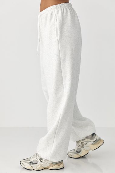 Спортивні штани з плюшевим начісом - світло-сірий цвет, L (є розміри) | Зображення 4