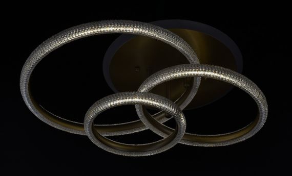 Люстра світлодіодна стельова LED світильник для квартири на стелю лед 26325 Золото 16х37х50 см. | Зображення 4