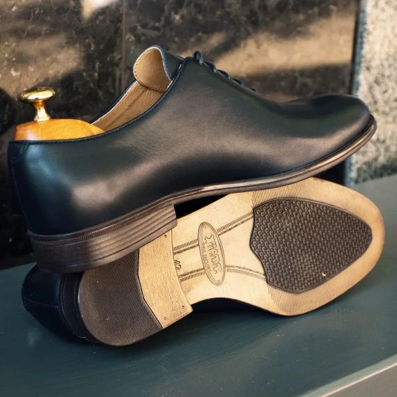 Туфли оксфорды, мужская обувь синего цвета 44 | Зображення 3