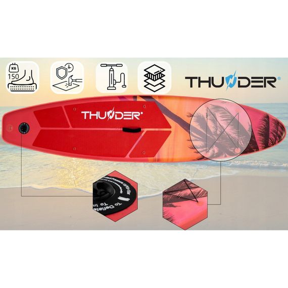 Надувна дошка SUP THUNDER Isle 320 см з веслом | Зображення 8