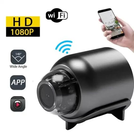 Портативна камера з нічною зйомкою 1080P, X5 Mini / Міні Wi-Fi камера з віддаленим доступом | Зображення 1