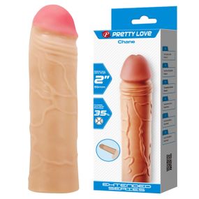 Насадка на член - Pretty Love Chane Penis Extender +2" Flesh Sex Aura