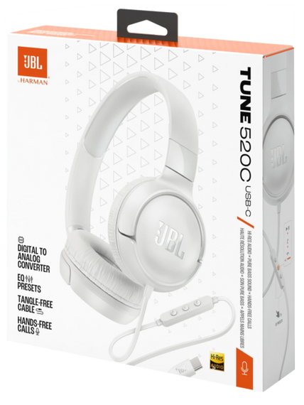 Гарнітура JBL TUNE 520C White (JBLT520CWHT) | Зображення 9