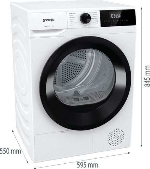 Сушильная машина Gorenje DHNE82/P тепловой насос DHNE82P | Зображення 6