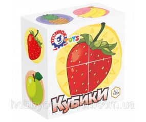 Іграшка кубики "Фрукти ТехноК", арт.1332