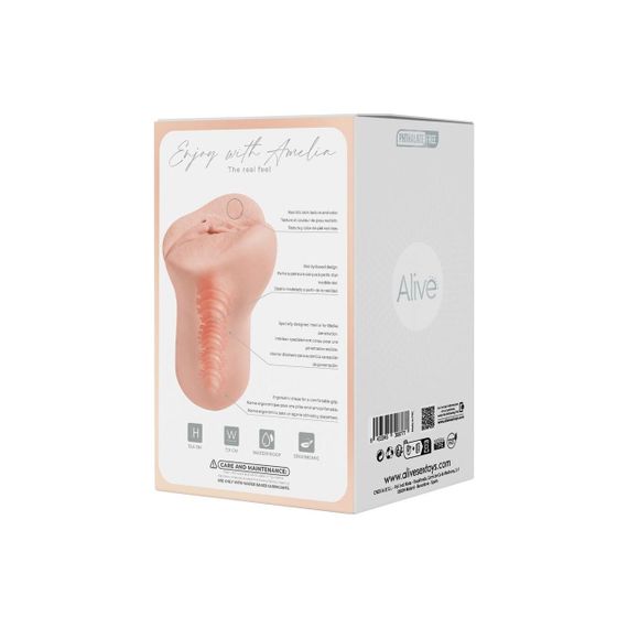 Мастурбатор Alive Amelia Super Realistic Masturbator S Flesh | Зображення 7