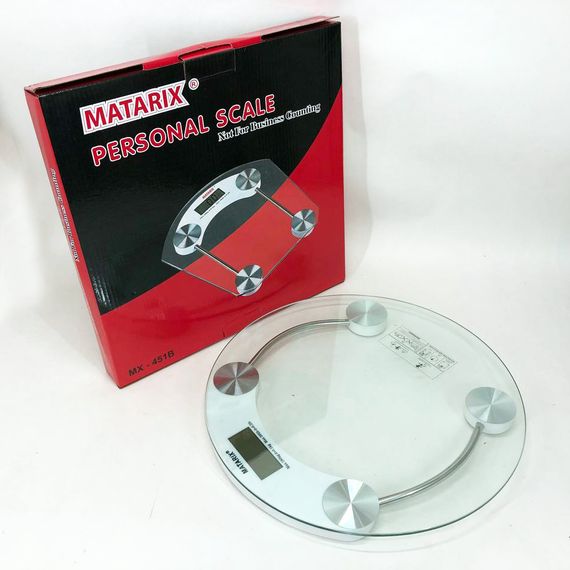 Весы для взвешивания людей MATARIX MX-451A 180 кг круглые | Весы напольные 180 кг | Бытовые ZC-437 напольные весы | Зображення 4