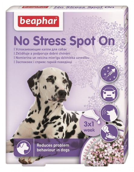 Заспокійливі краплі для собак No Stress Spot On, 3 піп