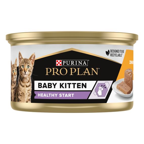 Вологий корм для кошенят з куркою Purina Pro Plan Baby 85 гр
