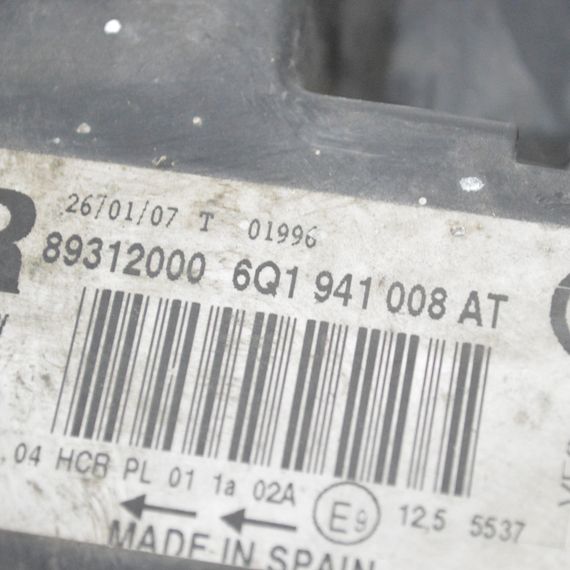 Фара права Volkswagen Polo IV 2005-2009 рестайлінг Фара передня права Фольксваген Поло 4 6Q1941008AT | Зображення 7