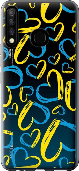 Чехол на Tecno Camon 12 CC7 Сердца UA "5292u-2432-17620"