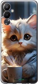 Чохол на Tecno Pova 4 LG7n Білий кіт "5646u-2967-2448"