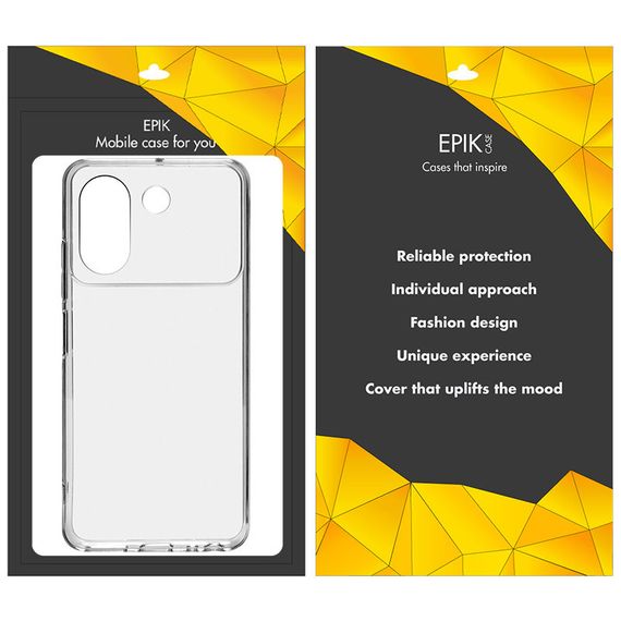 TPU чехол Epic Transparent 1,5mm для ZTE Blade A54 4G Бесцветный (прозрачный) | Зображення 2