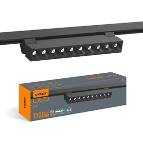 Світлодіодний світильник трековий VIDEX TR06 15W 4100K 220V чорний