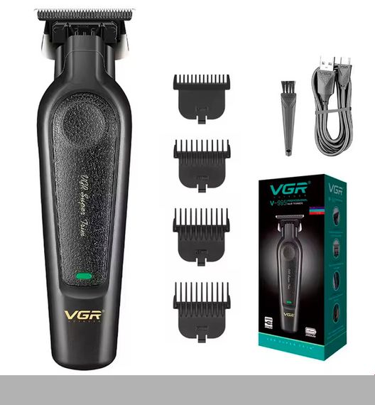 Тример VGR V-998 Blue, 4 насадки, LED дисплей (46245-V-998 BLUE_369)