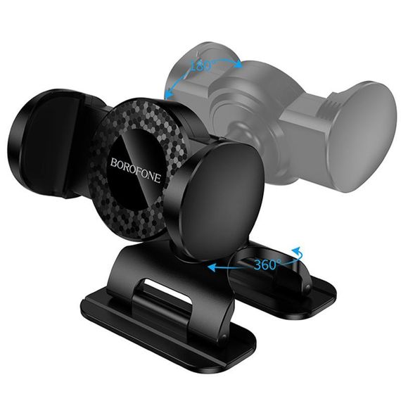 Автотримач для телефону Borofone BH142 Support pull clip Black (в консоль) | Зображення 4